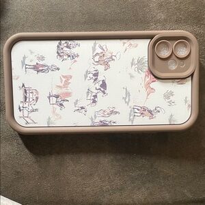 Neutral Beige Patterned Phone Case for iPhone 11 - Stylish Protective Cover